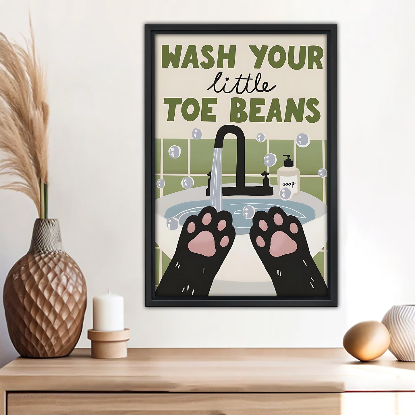 Funny Cat Art - Canvas Wall Art - Abstract Funny Living Room Decor| Liberty Signs #SZ138