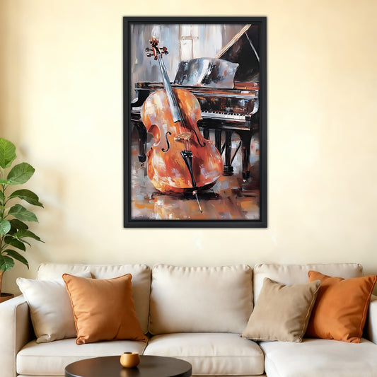 Neutral Abstract Framed Wall Art - Minimalist Line Art for Office or Studio Liberty Signs#SZ066