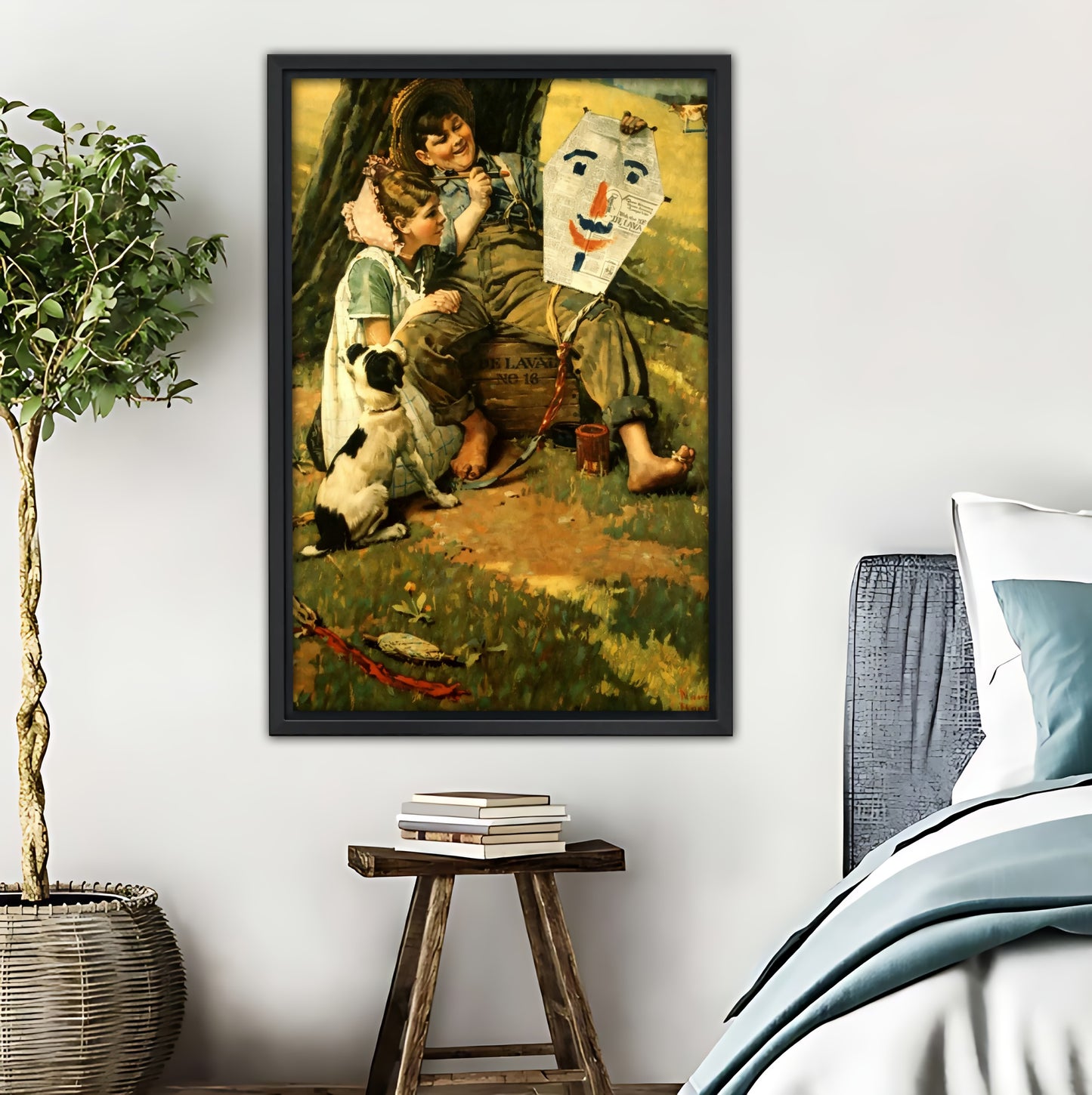 Vintage Kids Paper Mask Art Print|Liberty Signs #L613