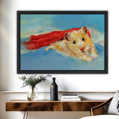 Flying Superhero Hamster Wall Art | Kids Room Decor|Liberty Signs #L567