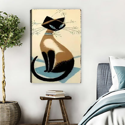 Vintage Siamese Cat Mid-Century Art Print| Liberty Signs #L1627