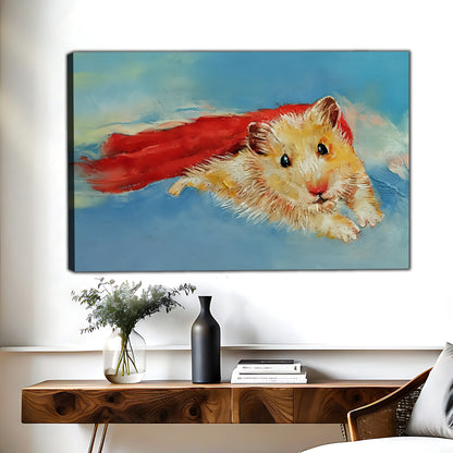 Flying Superhero Hamster Wall Art | Kids Room Decor|Liberty Signs #L567