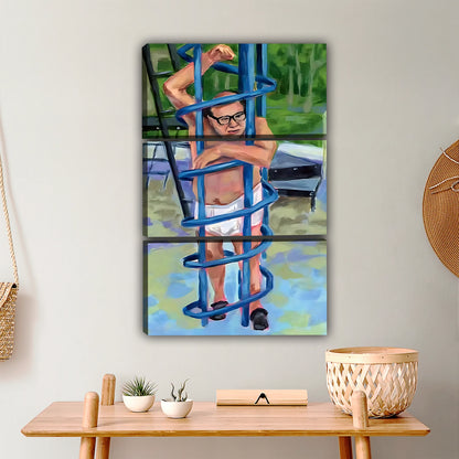 Man in White Briefs on Jungle Gym Meme Painting |Liberty Signs #L376