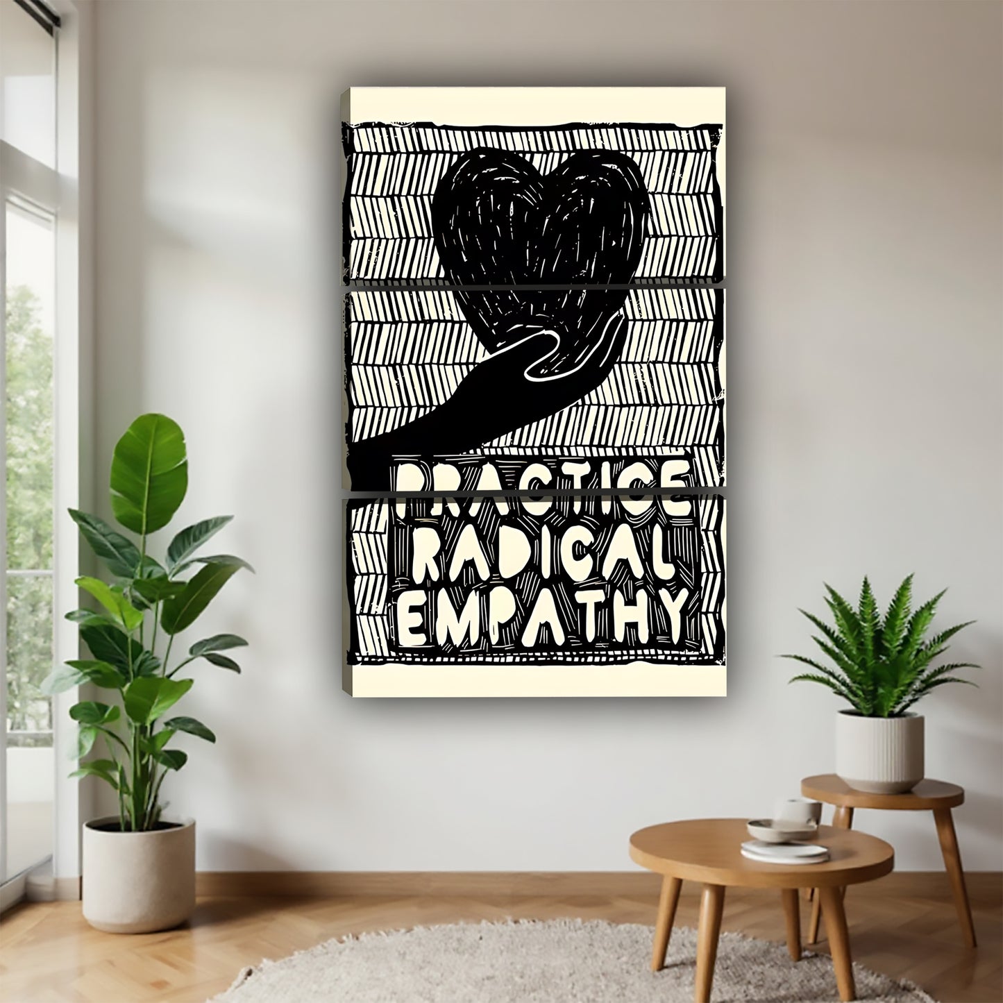 Practice Radical Empathy Wall Art | Social Justice Minimalist Print|Liberty Signs #L465