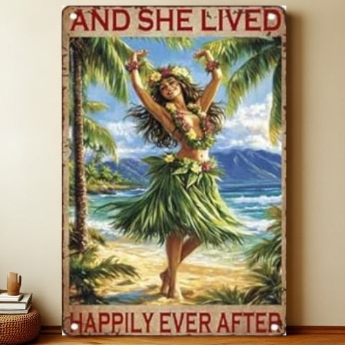 8x12 Pin-Up Girl Metal Sign – Retro Tin Wall Art for Garage & Bar Decor | Liberty Signs #3233