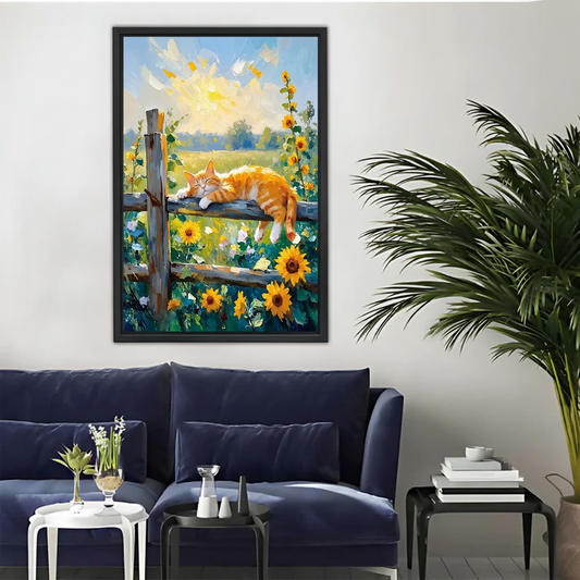 Colorful Cats Collage Canvas Wall Art - Multi Cat Pattern|Liberty Signs#L330