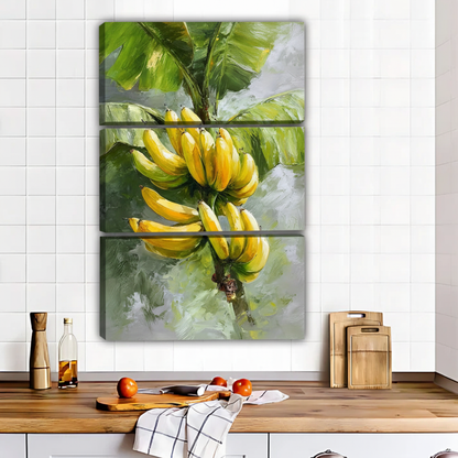Botanical Banana Art Print - Tropical Kitchen Wall Decor|Liberty Signs #L607