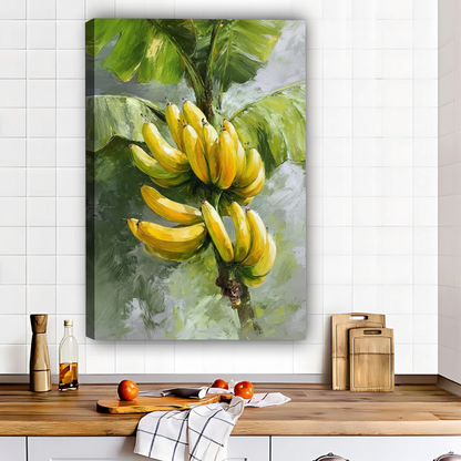 Botanical Banana Art Print - Tropical Kitchen Wall Decor|Liberty Signs #L607