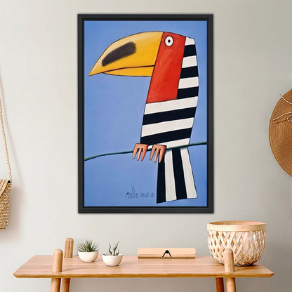 Striped Toucan – Bold Pop Art Bird Wall Art Print| Liberty Signs#L965