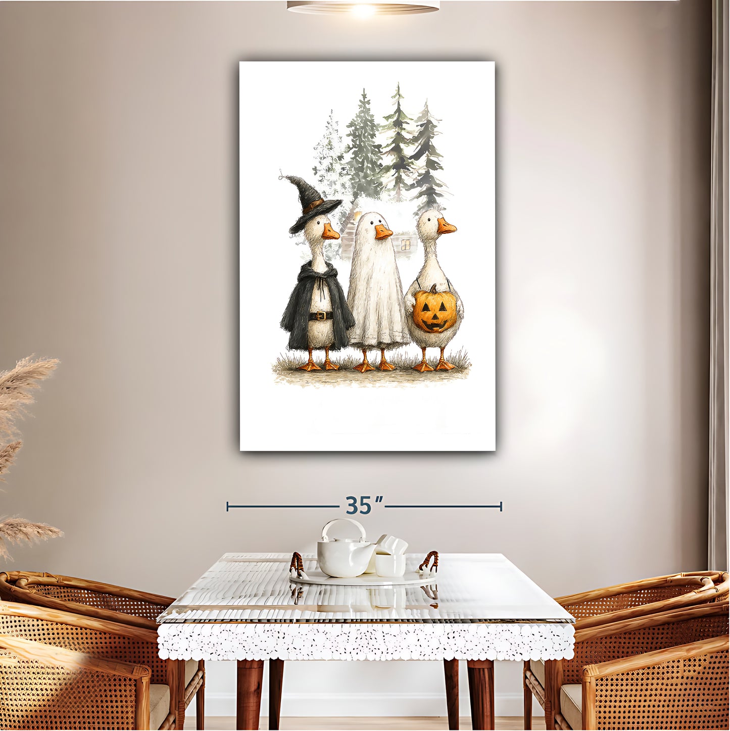 Halloween Collection -  Canvas Wall Art - Holiday Living Room Decor | Liberty Sign #SZ001