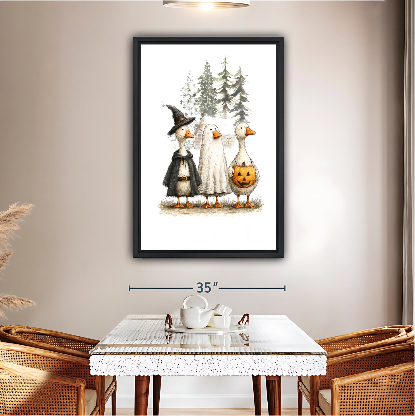 Halloween Collection -  Canvas Wall Art - Holiday Living Room Decor | Liberty Sign #SZ001