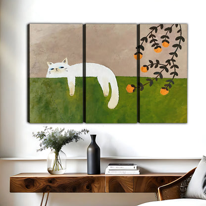 Funny Cat Art - Canvas Wall Art - Abstract Funny Living Room Decor| Liberty Signs #HZ036