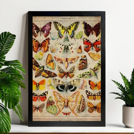 12x18 Beige Boho Framed Wall Art – Neutral Decorative Print for Bedroom or Gallery | Liberty Signs #M20040