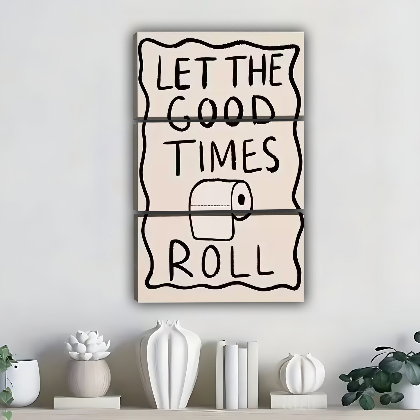 Neutral Abstract Framed Wall Art – Minimalist Line Art for Office or Studio | Liberty Signs #SZ313