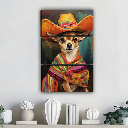 Funny Dog Art - Canvas Wall Art - Abstract Funny Living Room Decor| Liberty Signs #SZ309