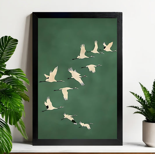 Neutral Abstract Framed Wall Art – Minimalist Line Art for Office or Studio | Liberty Signs#M3248