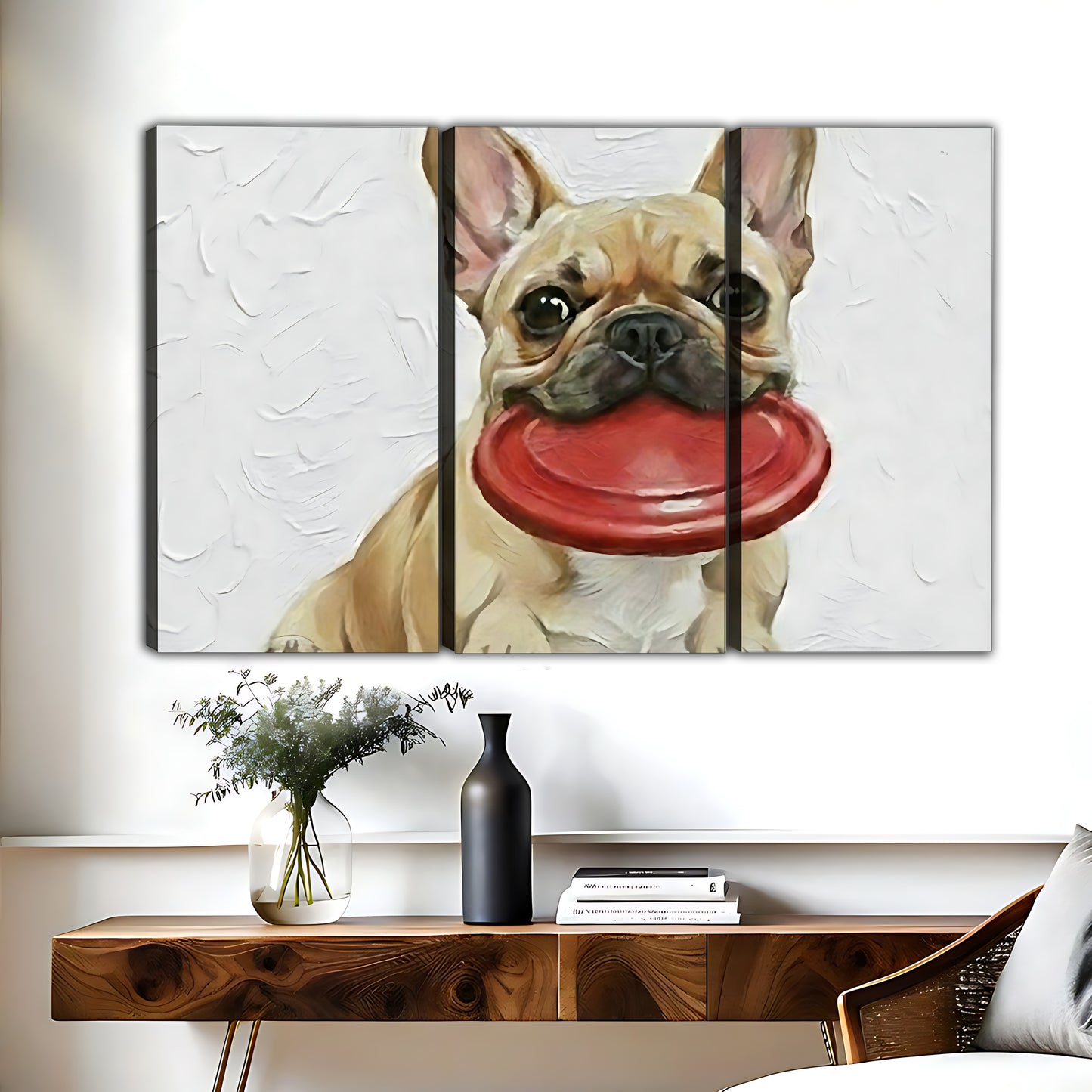 Funny Dog Art - Canvas Wall Art - Abstract Funny Living Room Decor| Liberty Signs #HZ096