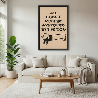 Funny Dachshund Dog Lover Wall Art Print l2954