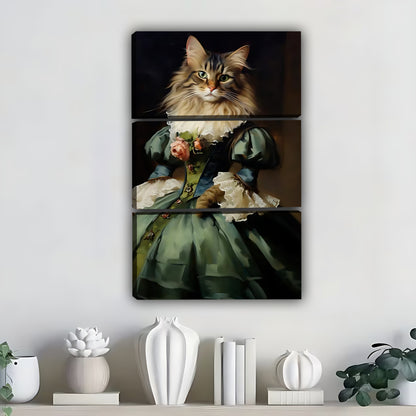 Funny Cat Art - Canvas Wall Art - Abstract Funny Living Room Decor| Liberty Signs #SZ299