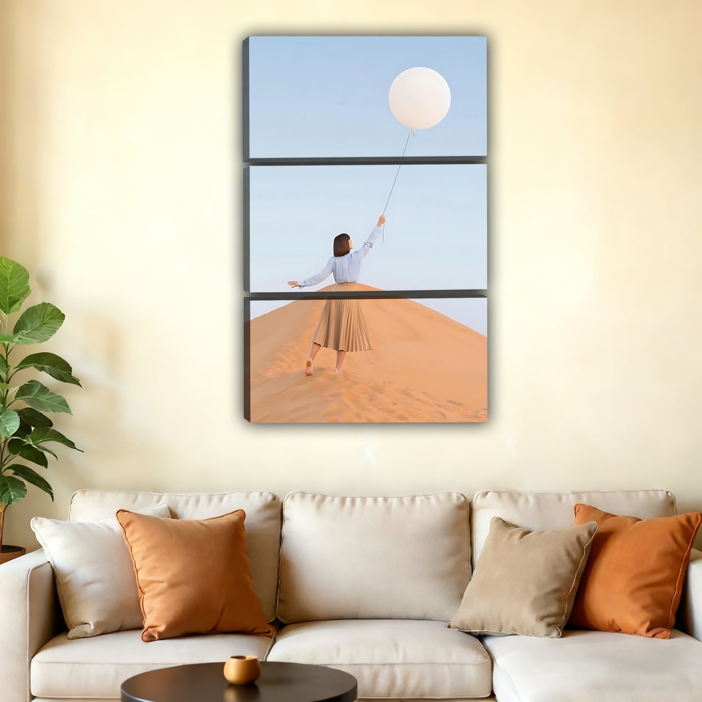 Neutral Abstract Framed Wall Art - Minimalist Line Art for Office or Studio Liberty Signs#SZ088