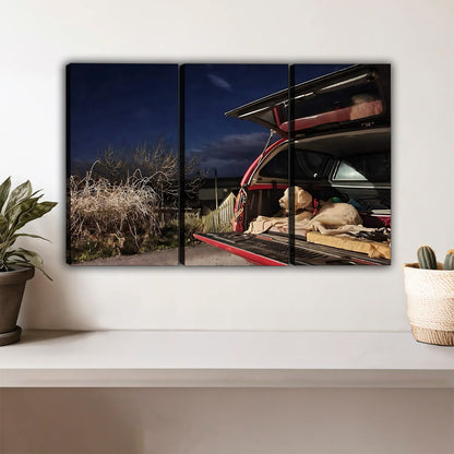 Funny Dog Art - Canvas Wall Art - Abstract Funny Living Room Decor| Liberty Signs #HZ031