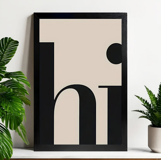 Neutral Abstract Framed Wall Art – Minimalist Line Art for Office or Studio | Liberty Signs#M3268