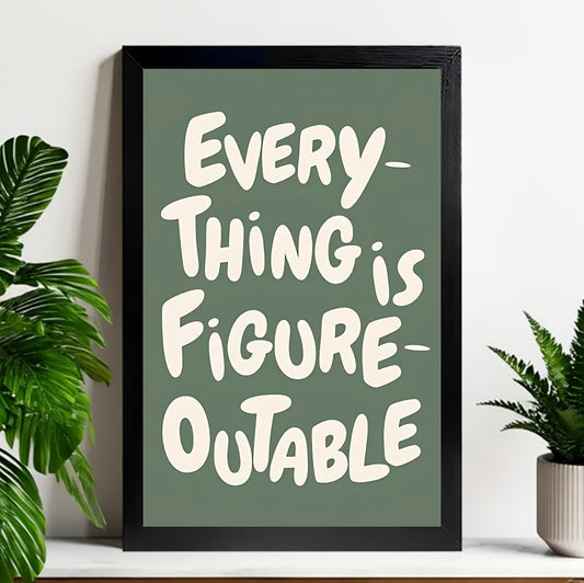 Neutral Abstract Framed Wall Art – Minimalist Line Art for Office or Studio | Liberty Signs#M3215