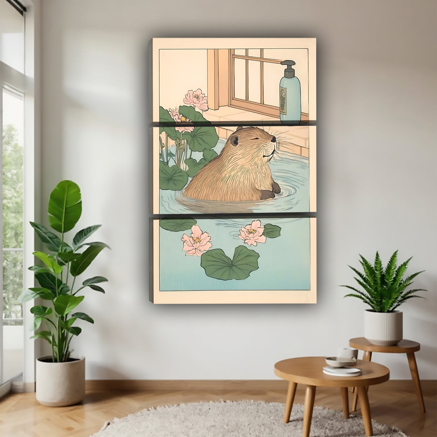 Neutral Abstract Framed Wall Art – Minimalist Line Art for Office or Studio | Liberty Signs #SZ211