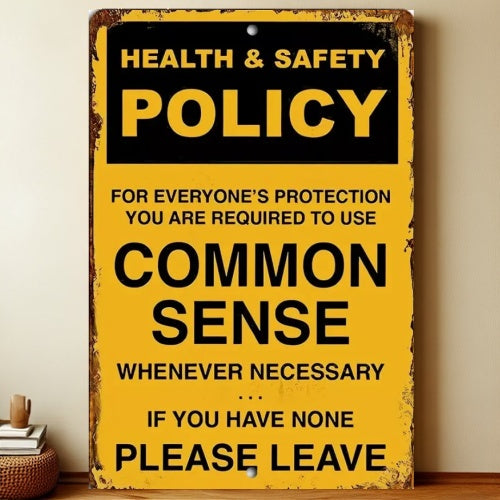 8x12 Warning Metal Sign – People Beyond This Point Metal Teneke Levha Duvar Dekoru | Liberty Signs #A002