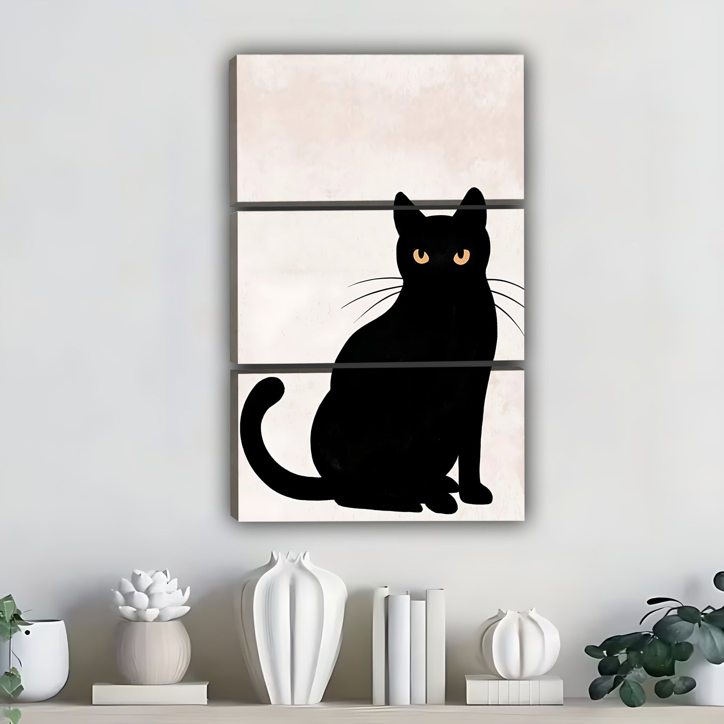 Funny Cat Art - Canvas Wall Art - Abstract Funny Living Room Decor| Liberty Signs #SZ297