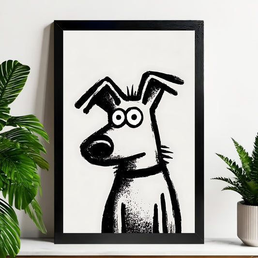 Neutral Abstract Framed Wall Art – Minimalist Line Art for Office or Studio | Liberty Signs#M3285