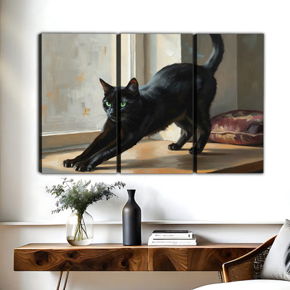 Funny Cat Art - Canvas Wall Art - Abstract Funny Living Room Decor| Liberty Signs #HZ100