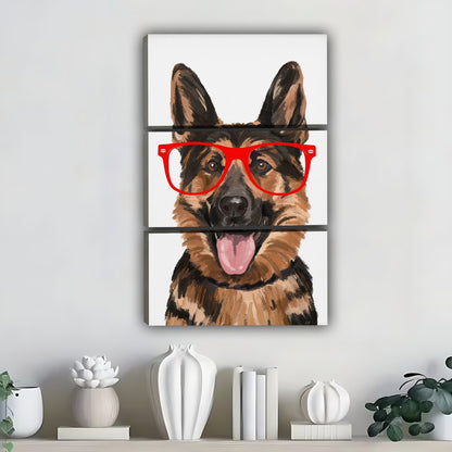 Funny Dog Art - Canvas Wall Art - Abstract Funny Living Room Decor| Liberty Signs #SZ311