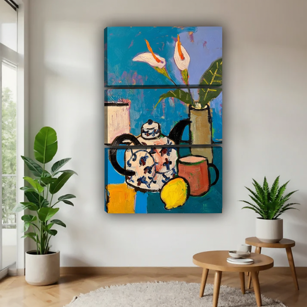 图3-蓝色静物油画