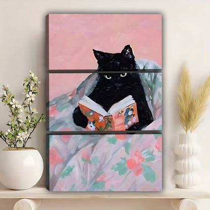 Funny Cat Art - Canvas Wall Art - Abstract Funny Living Room Decor| Liberty Signs #SZ252