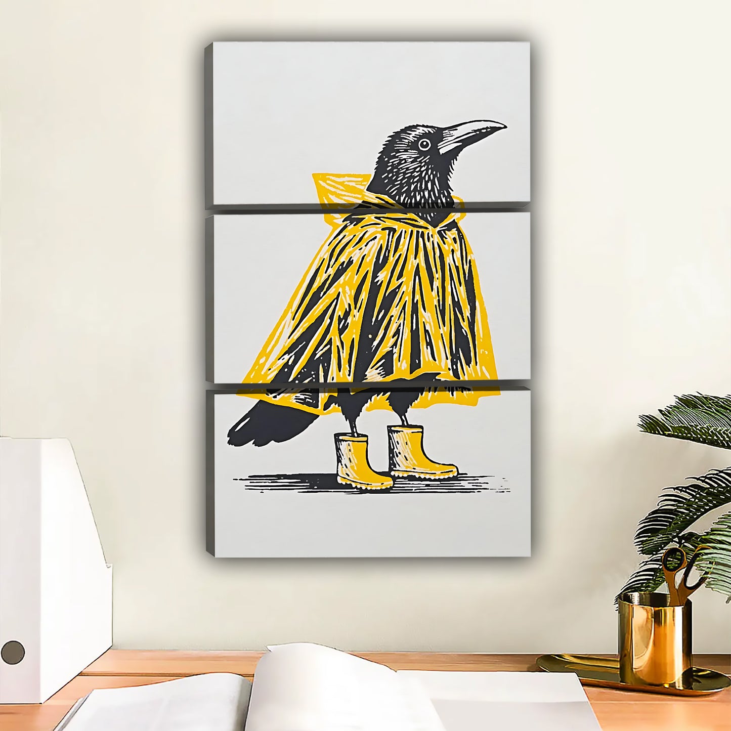 Funny Bird Art - Canvas Wall Art - Abstract Funny Living Room Decor| Liberty Signs #SZ114