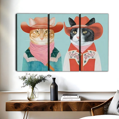 Funny Cat Art - Canvas Wall Art - Abstract Funny Living Room Decor| Liberty Signs #HZ064