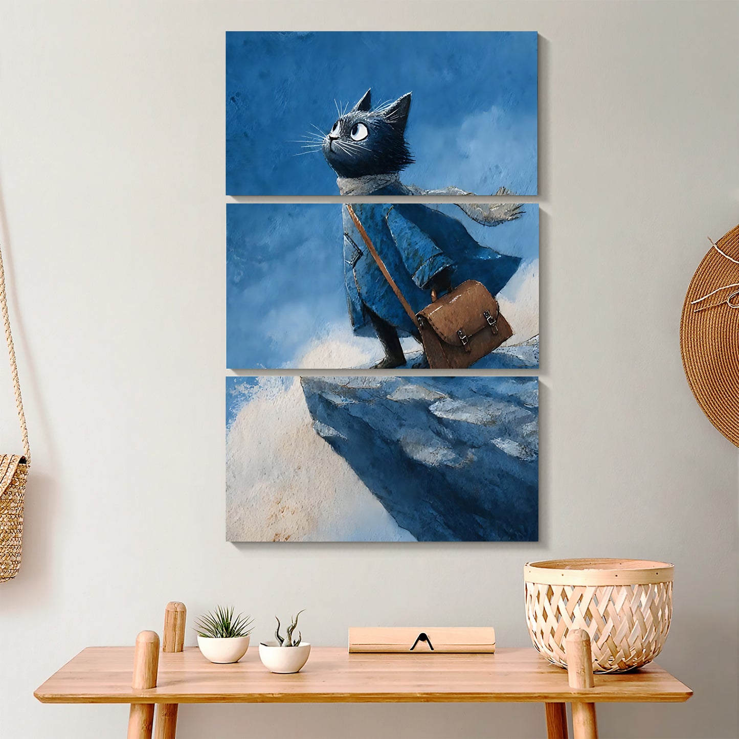 Neutral Abstract Framed Wall Art – Minimalist Line Art for Office or Studio | Liberty Signs#M3562