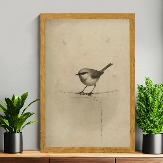 12x18 Neutral Abstract Framed Wall Art – Minimalist Line Art for Office or Studio | Liberty Signs#M3111