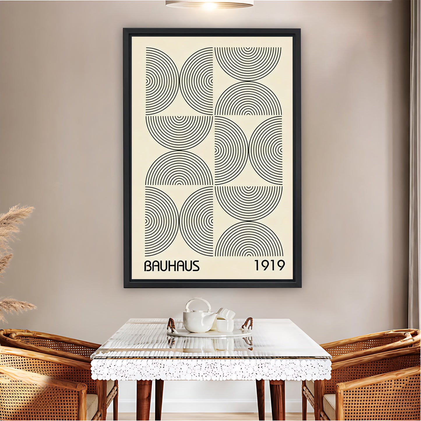 Bauhaus 1919 Geometric Pattern Wall Art Print| Liberty Signs #L1515