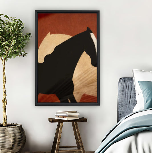 Abstract Black & White Horse Art Print| Liberty Signs #L1628