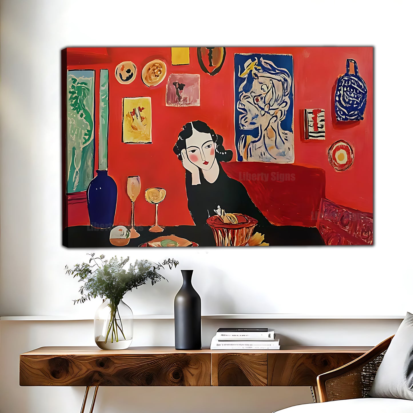 Matisse Style Modern Interior Art|Liberty Signs #L532