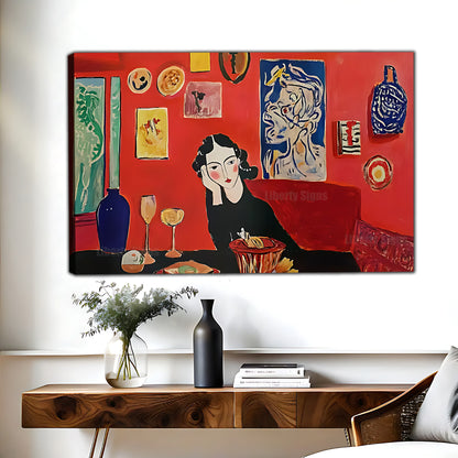 Matisse Style Modern Interior Art|Liberty Signs #L532