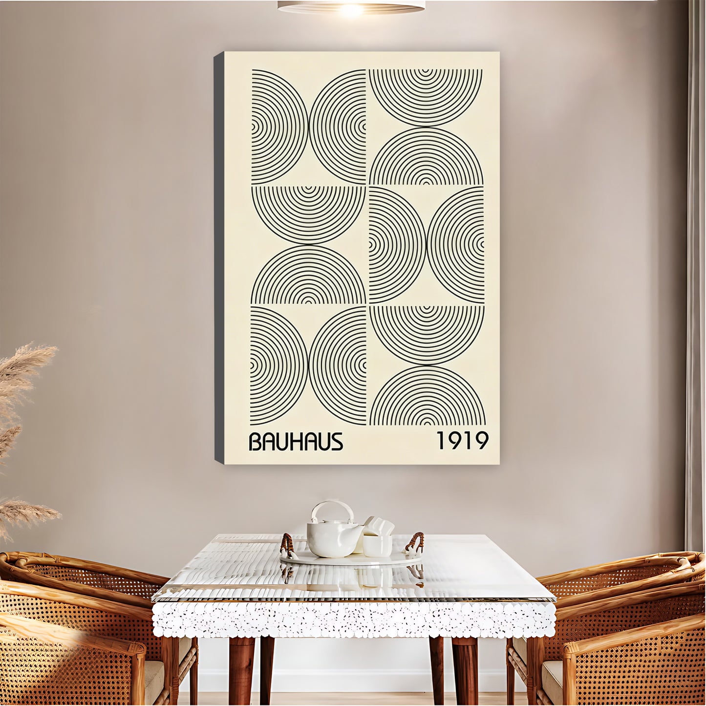 Bauhaus 1919 Geometric Pattern Wall Art Print| Liberty Signs #L1515