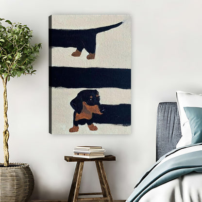 Dachshund Silhouette Metal Sign – Minimalist Dog Wall Art| Liberty Signs #L1501