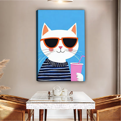 Cool Cat with Sunglasses Art|Liberty Signs #L511