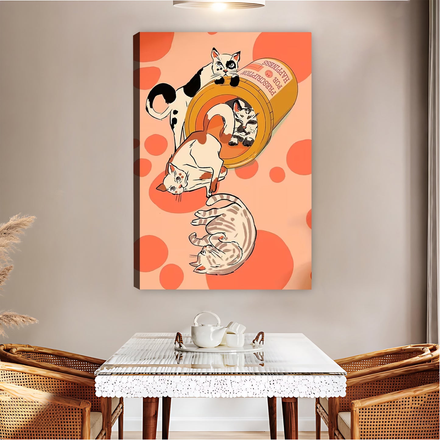 Funny Cats in Sardine Can Wall Art Print| Liberty Signs #L1600