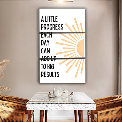 "A Little Progress Each Day" Motivational Art Print | Boho Inspirational Wall Decor|Liberty Signs #L484