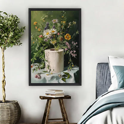 Wildflower Toilet Paper Funny Framed Canvas Wall Art|Liberty Signs #L1718