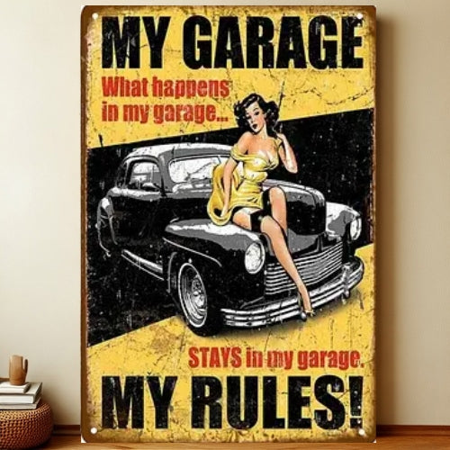 8x12 Classic Car Metal Sign – Vintage Tin Wall Art for Auto Fans & Garages | Liberty Signs #4214